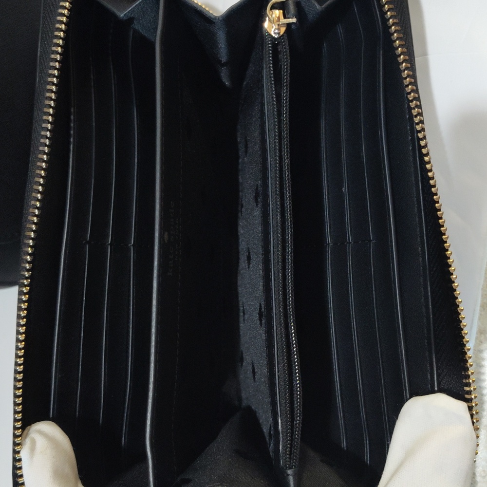 Kate Spade Black Tote with Gold Accents - Picture 16 of 16